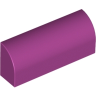 Lego kostka (kostička) 1x4x1 1/3 zakulacená nahoře hladká, purpurová (4206406, 6003009, 6022656)